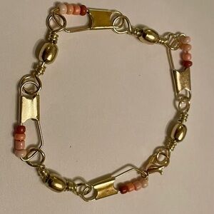 Colorful Beaded Gold Bracelet